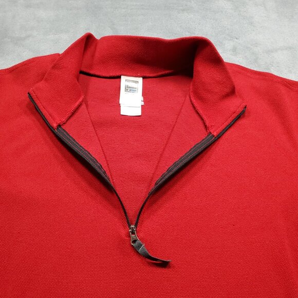 The North Face Flight Series 1/4 Zip Pullover Long Sleeve Sweater Red Men Sz L - Picture 6 of 12